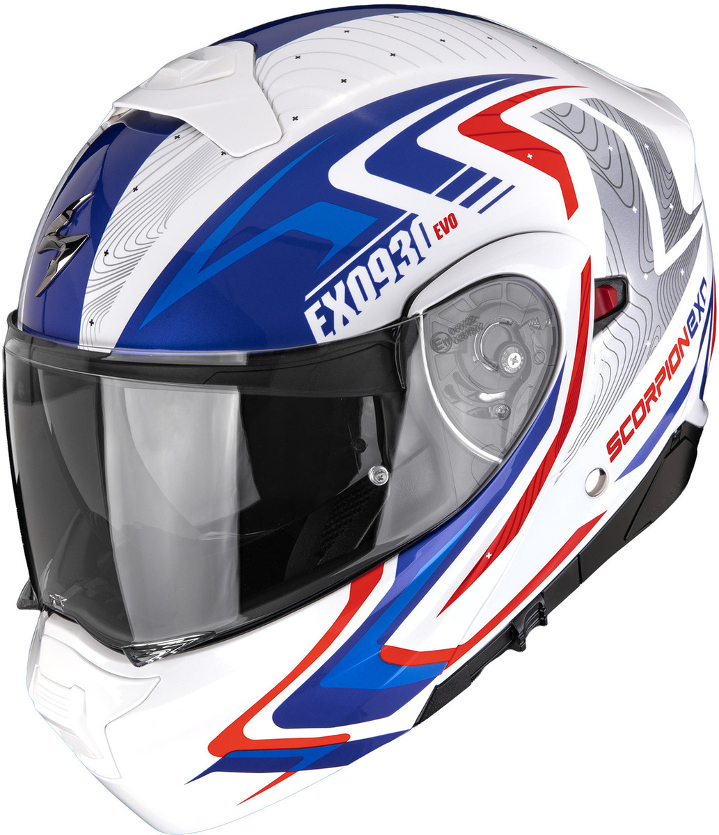 Scorpion EXO-930 EVO Alpha White/Red/Blue
