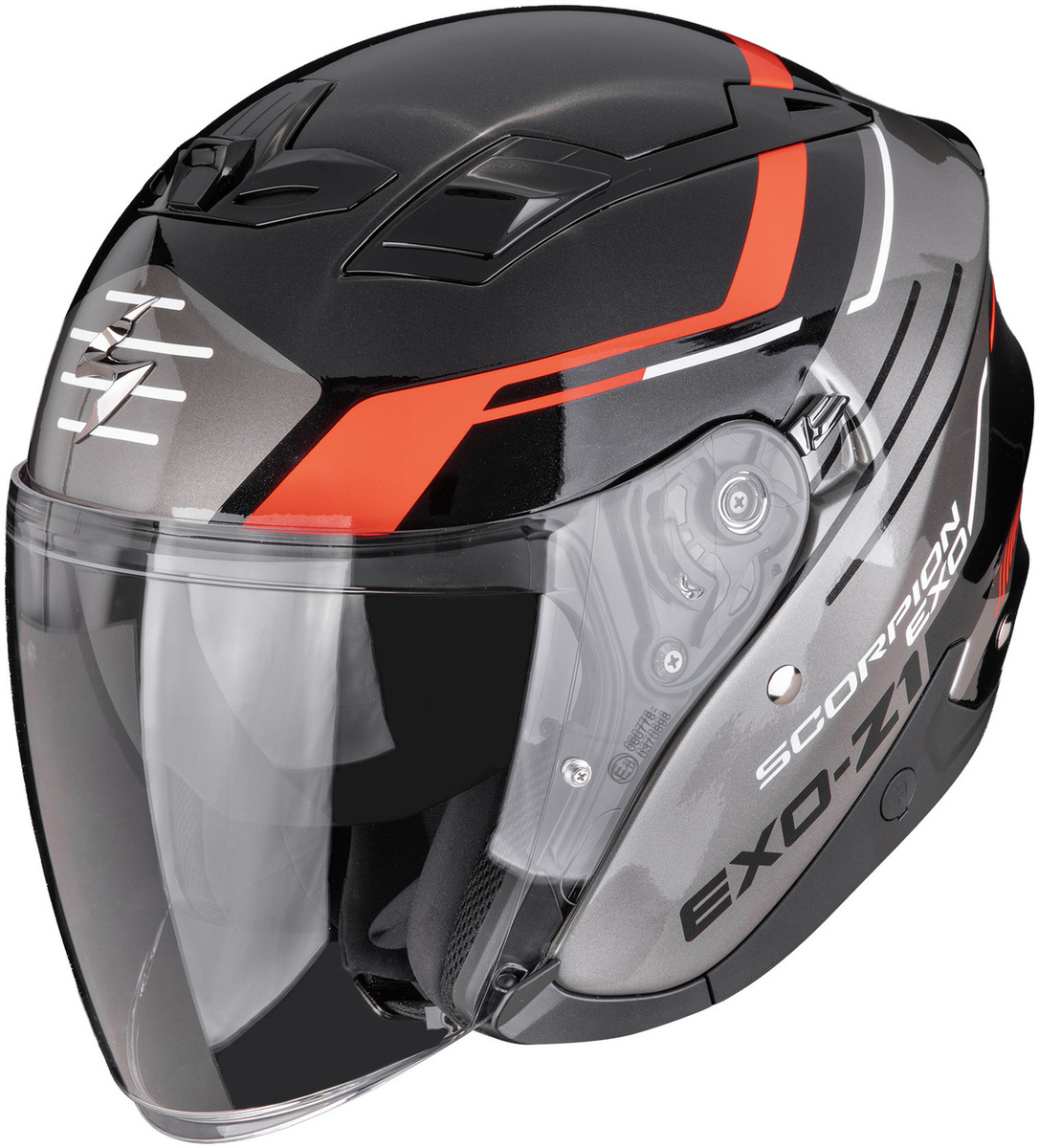 Scorpion EXO-Z1 Prymus Metallic Black/Silver/Red