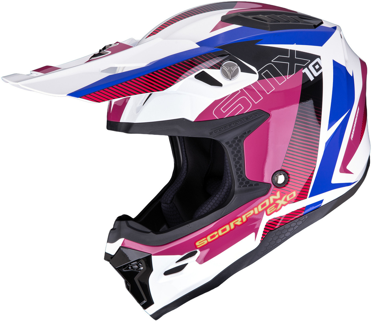 Scorpion SMX-10 Speed White/Pink/Blue