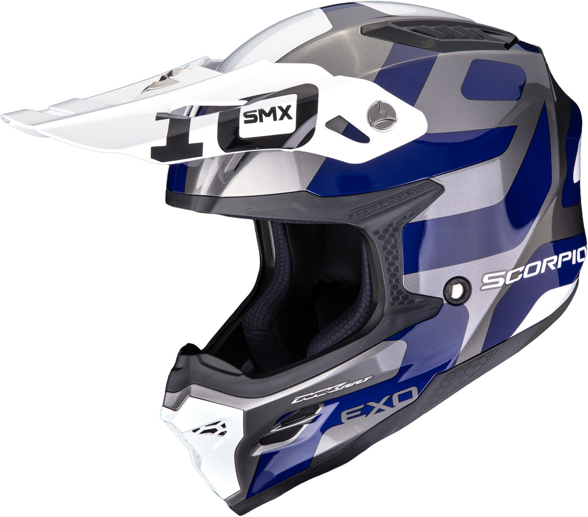 Scorpion SMX-10 Leap Silver/Blue