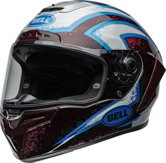 BELL Race Star DLX Flex 06 Xenon Gloss Blue/Retina