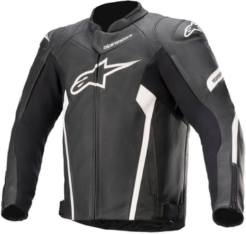 Alpinestars Faster V2 Leather Jacket White 12