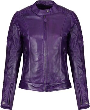 Motogirl Valerie Leather Jacket Purple