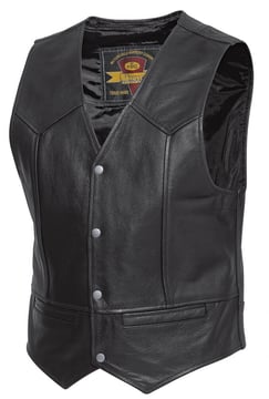 Held Dillon Leather Vest Black 001