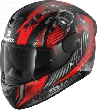 Shark D-Skwal 2 Atraxx Mat Black Red Anthracite KRA