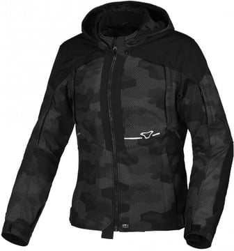 Macna Territor Ladies Waterproof Hoodie Black/Grey