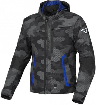Macna Riggor Waterproof Jacket Black/Blue