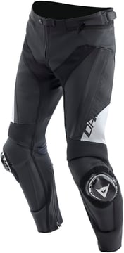 Dainese Delta 4 Leather Pants Black/White