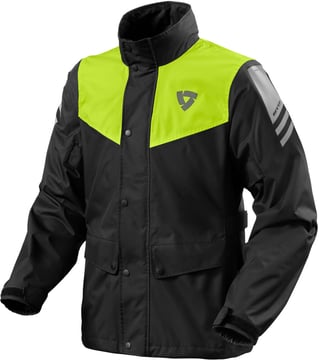 REV'IT Nitric 4 H2O Rainjacket Black/Neon Yellow