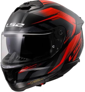 LS2 FF808 Stream II Fury Black Red