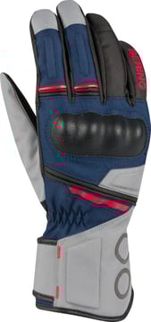 Bering Siberia Gloves Grey/Blue/Red