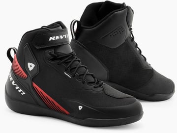REV'IT G-Force 2 H2O Shoes Black/Neon Red