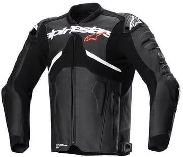 Alpinestars Atem V5 Leather Jacket Black White 12