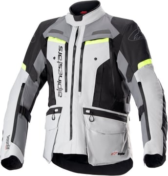 Alpinestars Bogota' Pro Drystar Jacket Ice Gray Dark Gray Yellow Fluo 9195