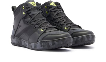 Dainese Suburb D-WP Shoes Black/Camo/Acid Yellow 49J