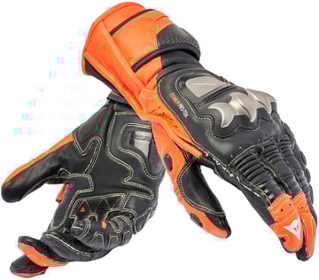 Dainese Full Metal 7 Gloves Black/Red-Fluo 628