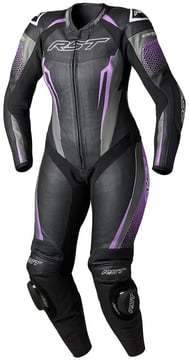 RST RST Suit TracTech Evo 5 Ladies Leather Suit Black/Fuchsia/Grey
