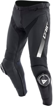 Dainese Super Speed Leather Trousers Black/White