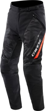 Dainese Drake 2 Super Air Tex Trousers Black/Anthracite/Red-Fluo