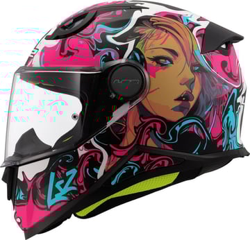 LS2 FF812 Kinderhelm Cyberg Purple Cyan