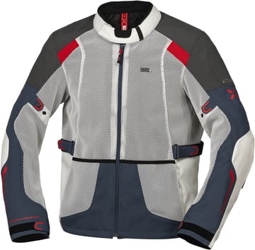 iXS Tourster-BigAir 1.0 Jacket Light Gray/Blue/Red