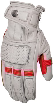Rusty Stitches Calvin Gloves Light grey/Red 457