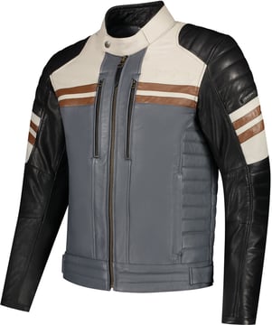Rusty Stitches Steve Jacket Black/Beig/Grey/Maro 934