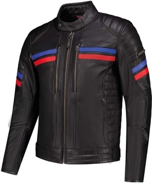 Rusty Stitches Steve Jacket Black/Red/Blue 119