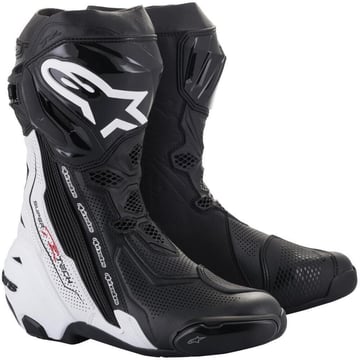 Alpinestars Supertech R Vented Boots Black/White 12