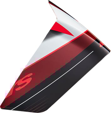 Alpinestars S-R10 Team Race Spoiler Black Carb Red White Glossy