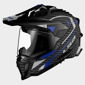 LS2 MX701 Explorer Carbon Adventure Blue