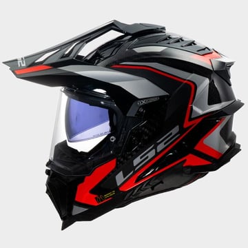LS2 MX701 Explorer Carbon Frontier II Red