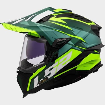 LS2 MX701 Explorer Spire Green Fluo Yellow