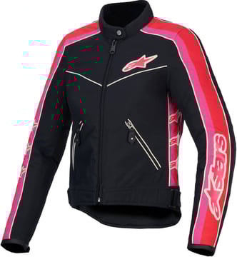 Alpinestars Stella T-Dyno WR Jacket Black Bright Red Fuchsia 1499