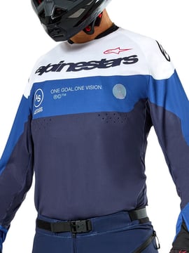 Alpinestars Pro-Dura Jersey Navy Bright Blue White 7174