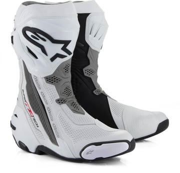 Alpinestars Supertech R Vented Boots White/Mid Gray/Black 2024