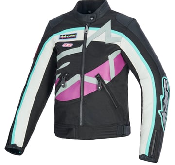Alpinestars Idles Jacket Black Off White Purple 1612