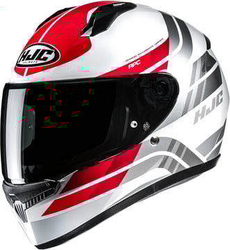 HJC C10 Hiper White/Red 283