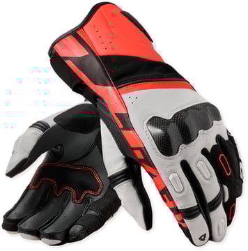 REV'IT RSR 5 Gloves White/Neon Red