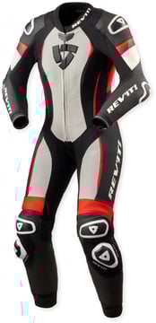 REV'IT Xena 4 Ladies One Piece White/Neon Red