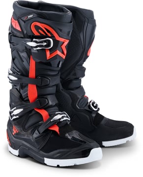 Alpinestars Tech 7 Enduro Drystar Black/Red Fluo/White