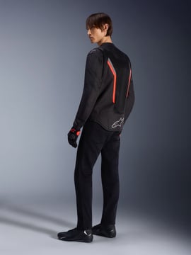 Alpinestars Ast V3 Air Jacket Black/Dark Gray/Red Fluo