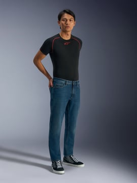 Alpinestars Flex-Ast 5 Denim Motorjeans Black Washed