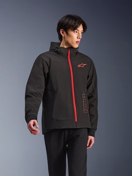 Alpinestars Radium Tech Motorhoodie Black/Bright Red