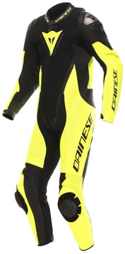 Dainese Demon Sprint Perf 1Pc Leather Suit Racepak Black/Yellow-Fluo/Yellow-Fluo