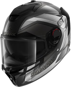 Shark Spartan GT Pro Ritmo Carbon Mat Silver Chrome DSU
