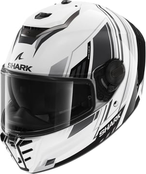 Shark Spartan RS Byhron White Black Chrome WKU