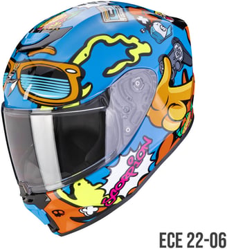 Scorpion EXO-JNR Fun Blue/Orange