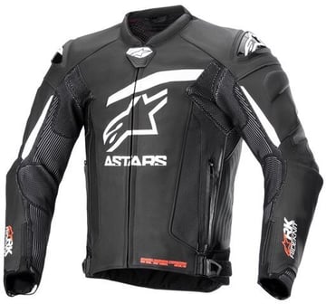 Alpinestars GP Plus R V4 Rideknit Leather Jacket Black White 12