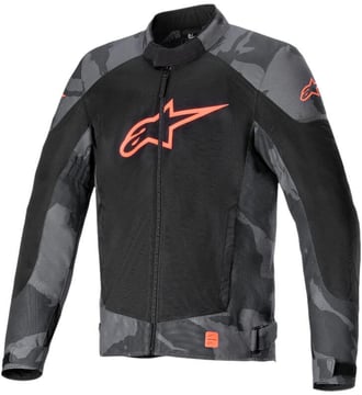 Alpinestars T-SP X Superair Jacket Gray Camo Red Fluo 9133